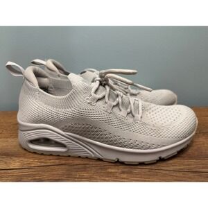 Skechers Street Uno Stretch Fit Grey Knit Sneakers 177102 Womens‎ 7.5